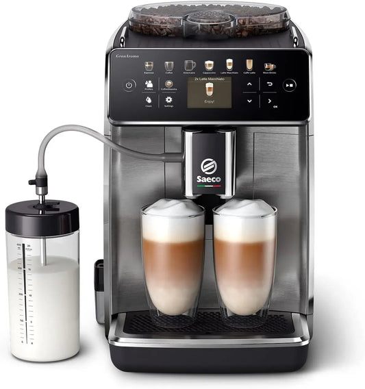 Philips SM6585/10 Macchina per caff, macchina da caffè elettrica, pannello IPS, per caffè completamente automatica