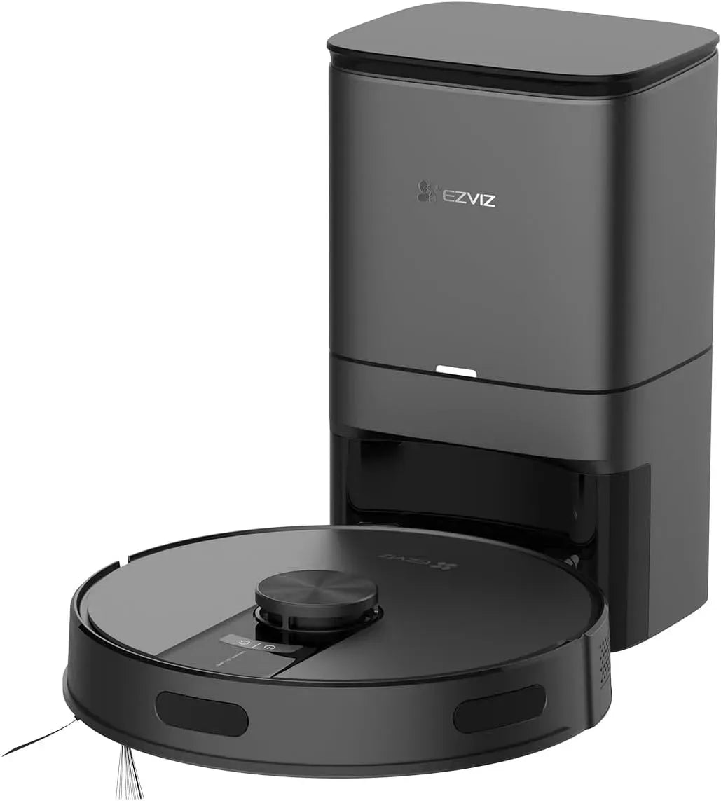 Robot aspirapolvere, EZVIZ RE4 180min, Wi-Fi, ampio serbatoio, nero, Aspirazione 4000Pa, Rileva Tappeti, WiFi/APP/Alexa, Serbatoio 300ml, Autonomia