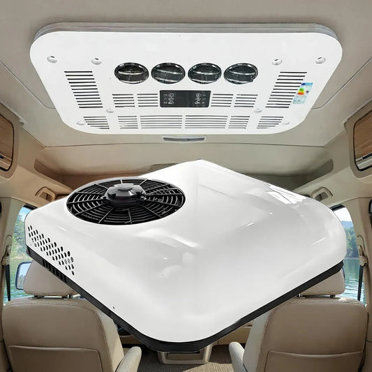 Condizionatore White48/60/72V, 12 V, bianco, raffreddamento e riscaldamento efficienti a 12V, 24V