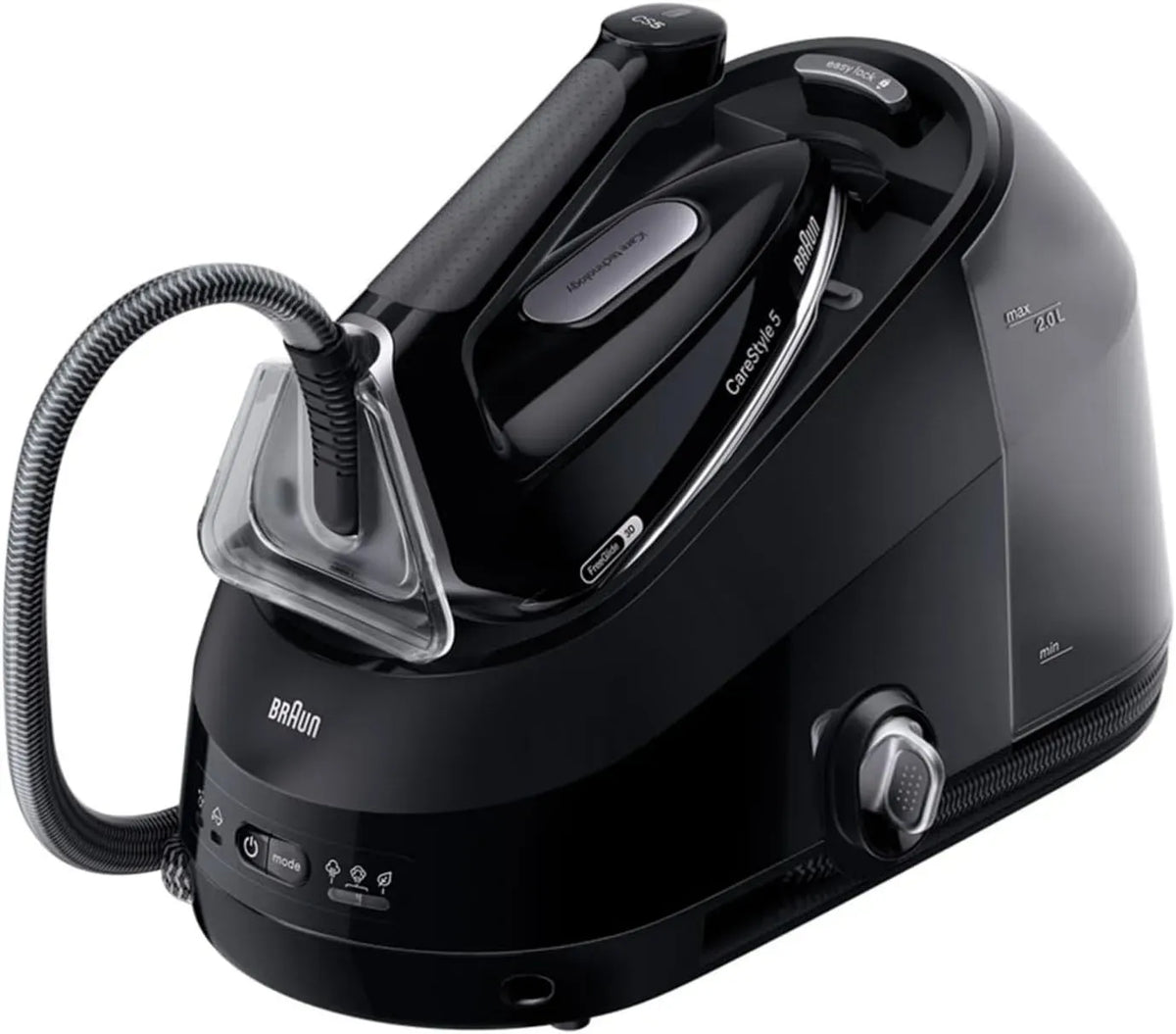 Braun IS5249BK Modalità iCare, Riscaldamento Veloce, CareStyle 5, Sistema Stirante con Tecnologia FreeGlide 3D, 150 g/min di Vapore, Stiratura, 2400