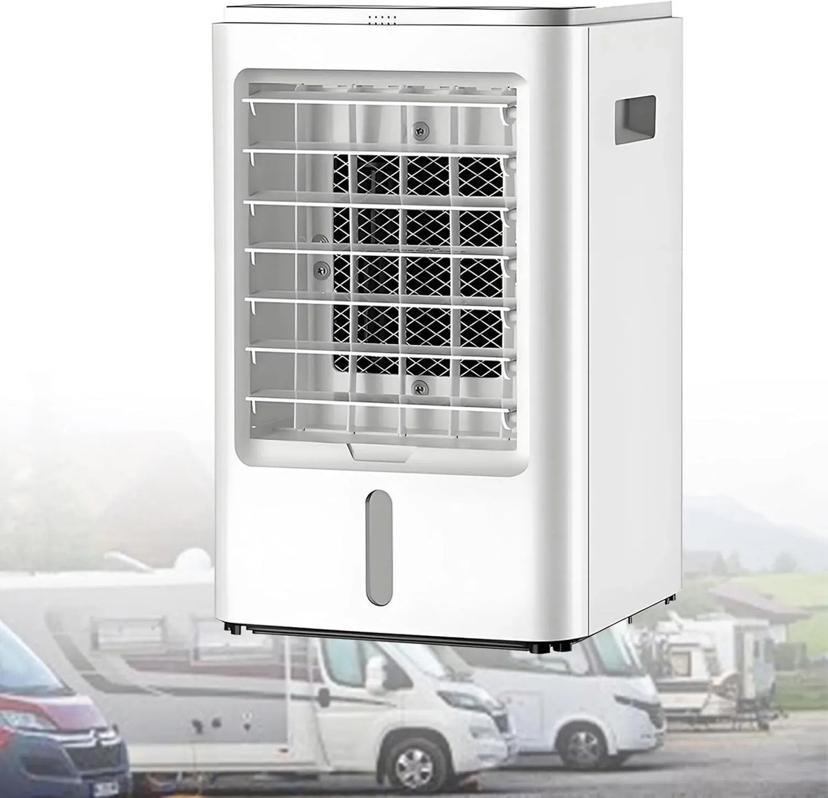Ventilatore 12V/24V, 12 V, 3 velocità, Soluzione di Raffreddamento efficiente 24V, raffrescatore evaporativo a 3 velocità per roulotte