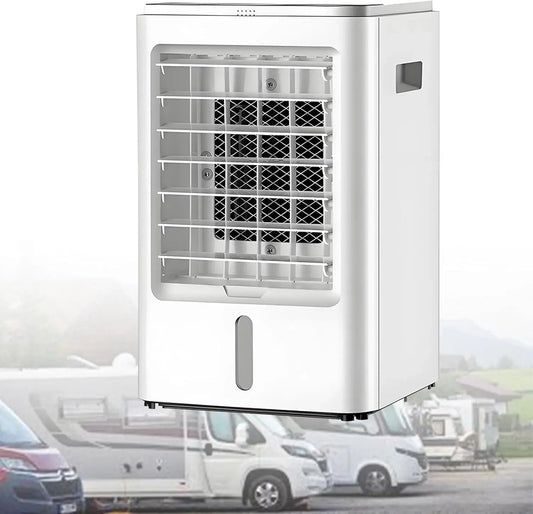 Ventilatore 12V/24V, 12 V, 3 velocità, Soluzione di Raffreddamento efficiente 24V, raffrescatore evaporativo a 3 velocità per roulotte
