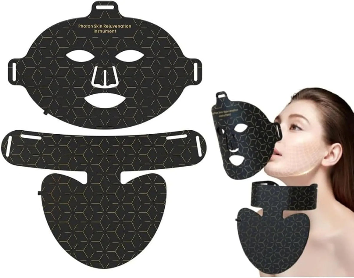 LED Multimodale, Korons Maschera Viso LED, Maschera Fototerapeutica A LED Apparecchiatura Fotonica Domestica, Trattamento Viso E Collo
