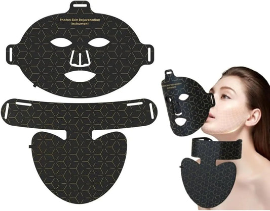 LED Multimodale, Korons Maschera Viso LED, Maschera Fototerapeutica A LED Apparecchiatura Fotonica Domestica, Trattamento Viso E Collo