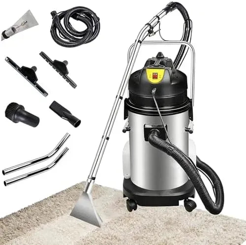 Aspirapolvere, 60 L, professionale, acciaio inox, Pulizia Profonda di Tappeti, Macchina Professionale per La Pulizia di Tappeti