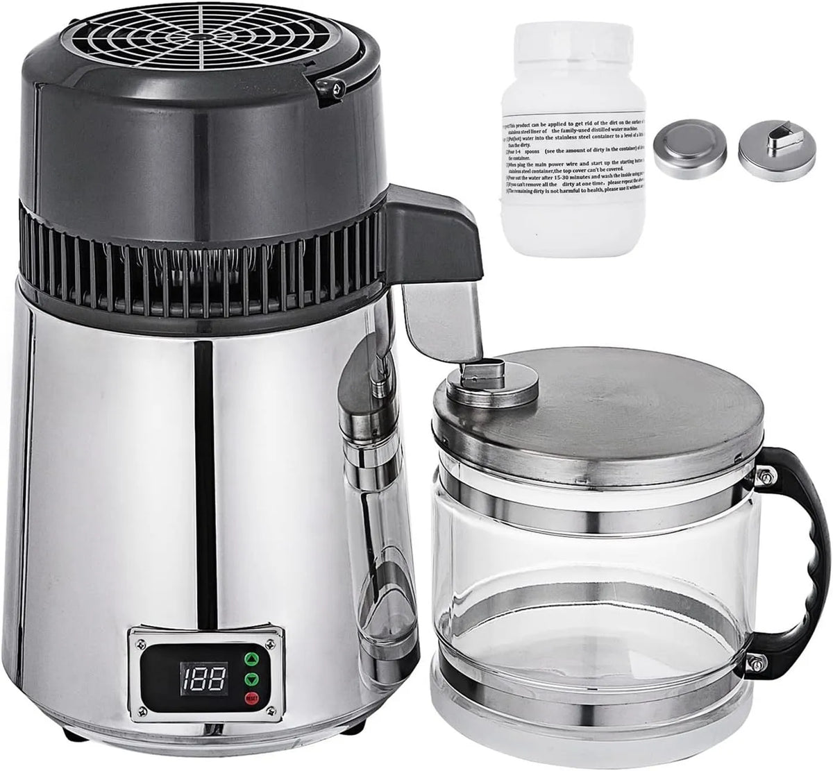 Macchina, 4 L, 1 L/h, acciaio inox