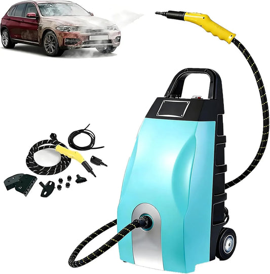 Pulitore a vapore, 3,5 L, 3000 W, ampio serbatoio, professionale, blu, Vapore Ad Alta Temperatura di 230 °F
