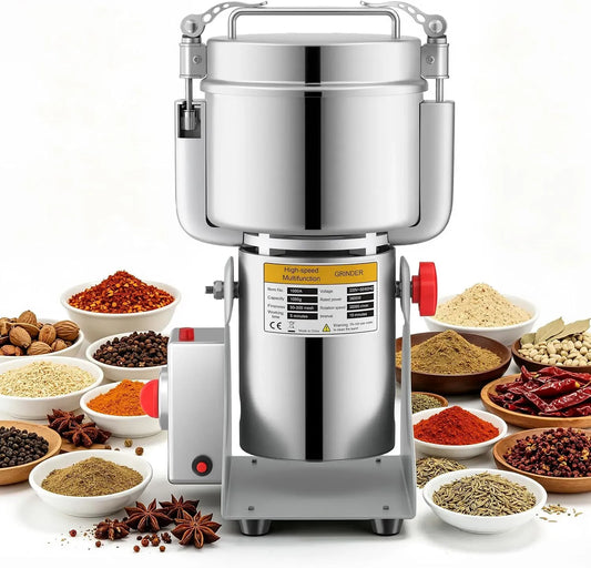 Mulino, macinatore elettrico, 3600 W, 1000 g, per Cereali e Macina Spezie 1000g 3600W