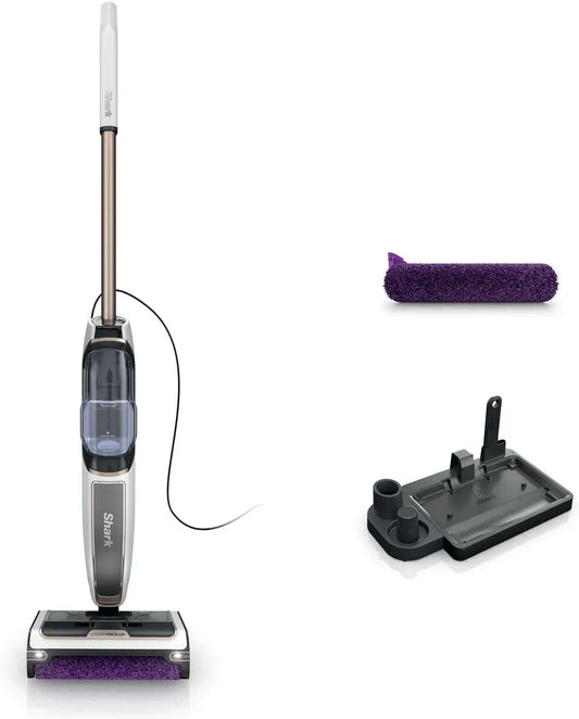 SD200EU Bianco, Shark SteamPickUp Scopa a Vapore Pavimenti Duri 3 in 1