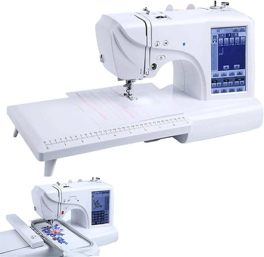 E 30 Macchina da Ricamo, Macchina da Cucire, Tavolo, macchina per cucito elettrica, ricamatrice elettrica, display LCD