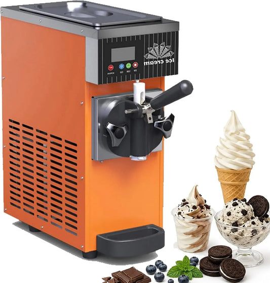 macchina per gelato, Serve Maker, macchina per gelato e sorbetto, 2,5 L, 450 W, 5 kg, decorazione del soggiorno, display LCD, professionale