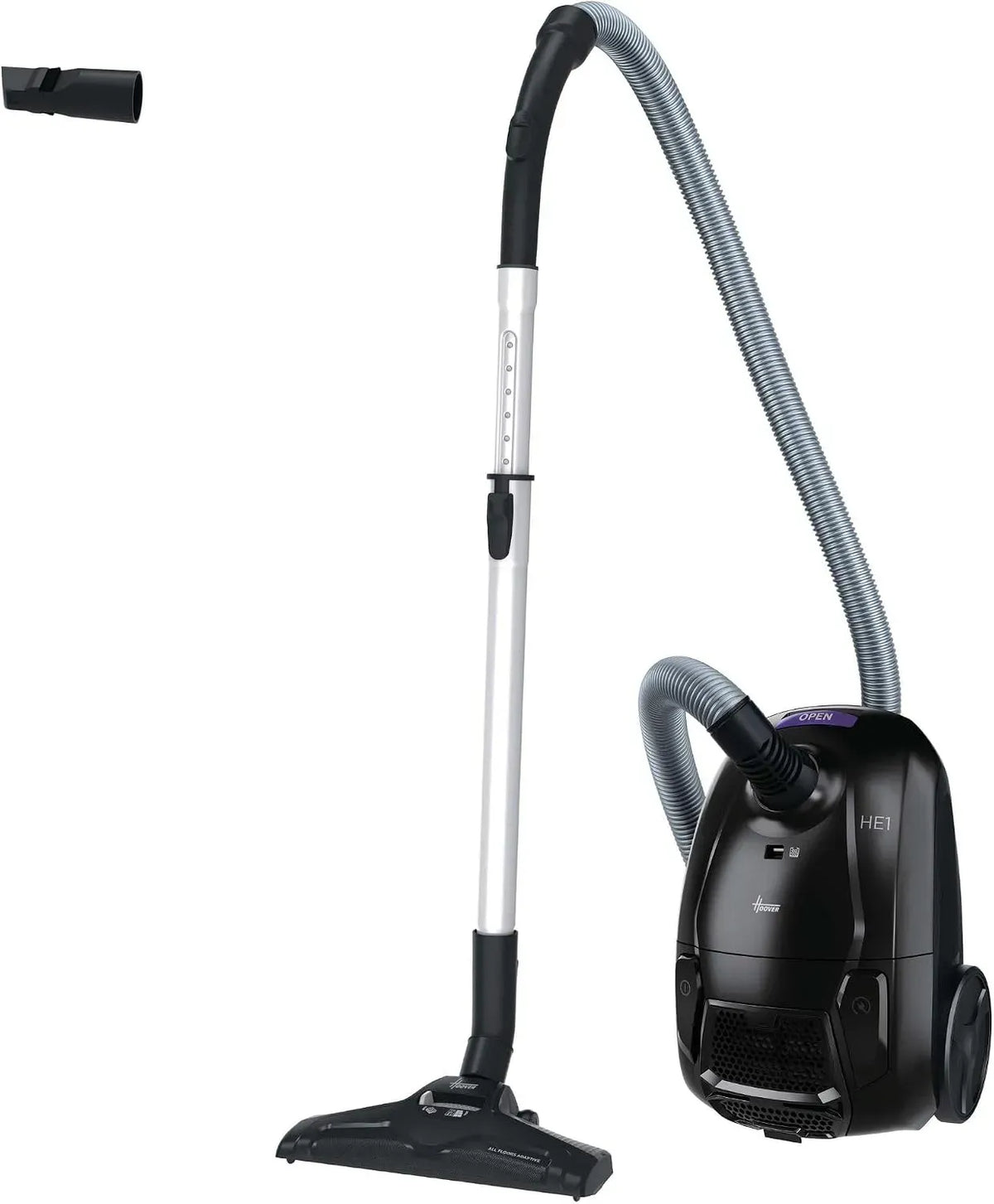 Hoover HE1 Aspirapolvere, aspiratore elettrico domestico, Aspirapolvere a Traino Compatto con Sacco
