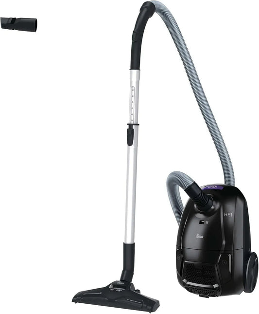 Hoover HE1 Aspirapolvere, aspiratore elettrico domestico, Aspirapolvere a Traino Compatto con Sacco