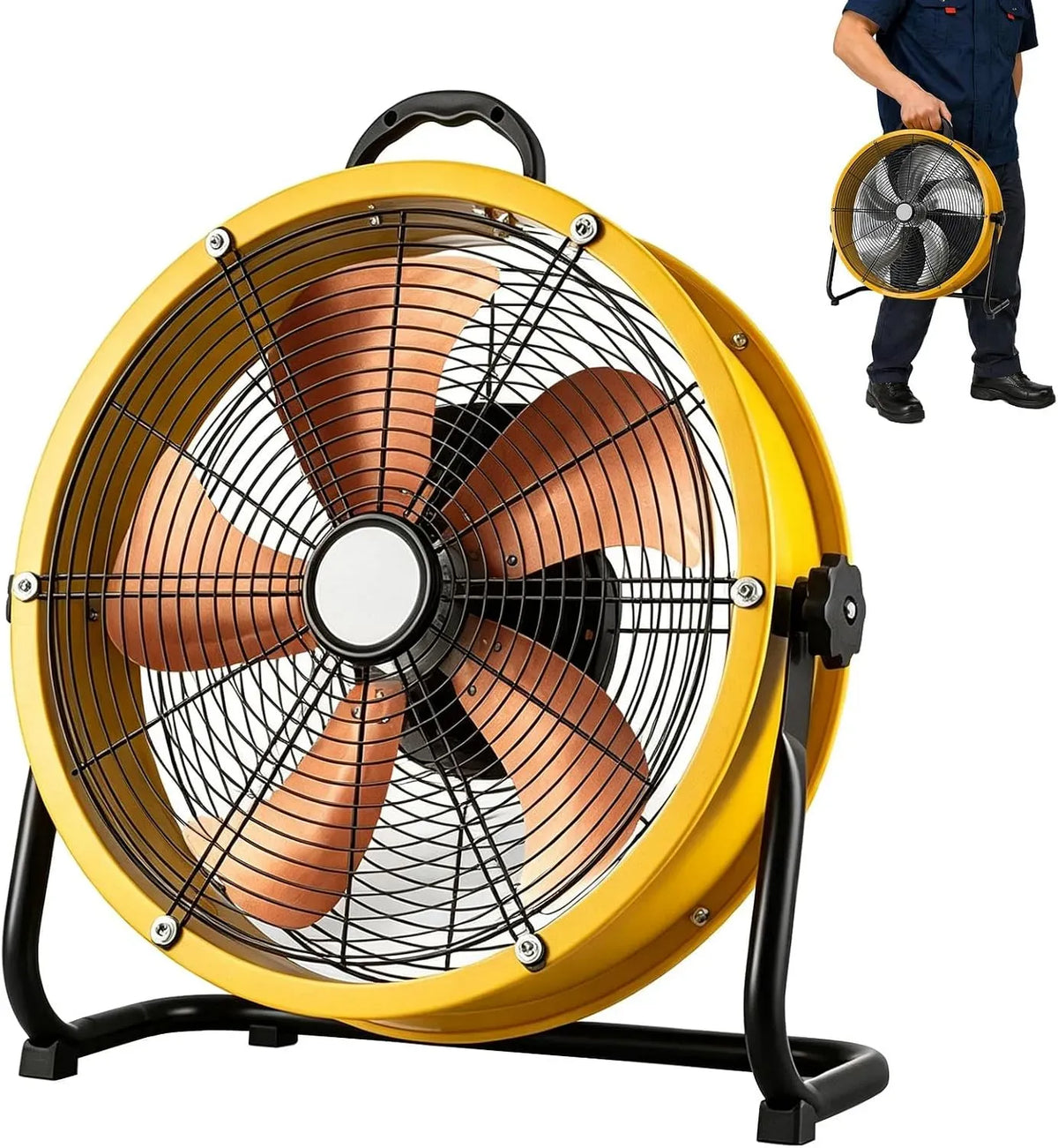 Ventilatore, industriale, ventola per circolazione dell'aria, circolatore d'aria ad alta velocità