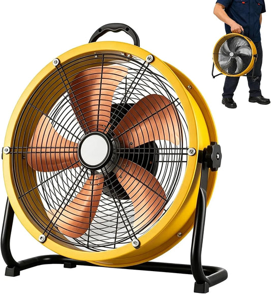 Ventilatore, industriale, ventola per circolazione dell'aria, circolatore d'aria ad alta velocità