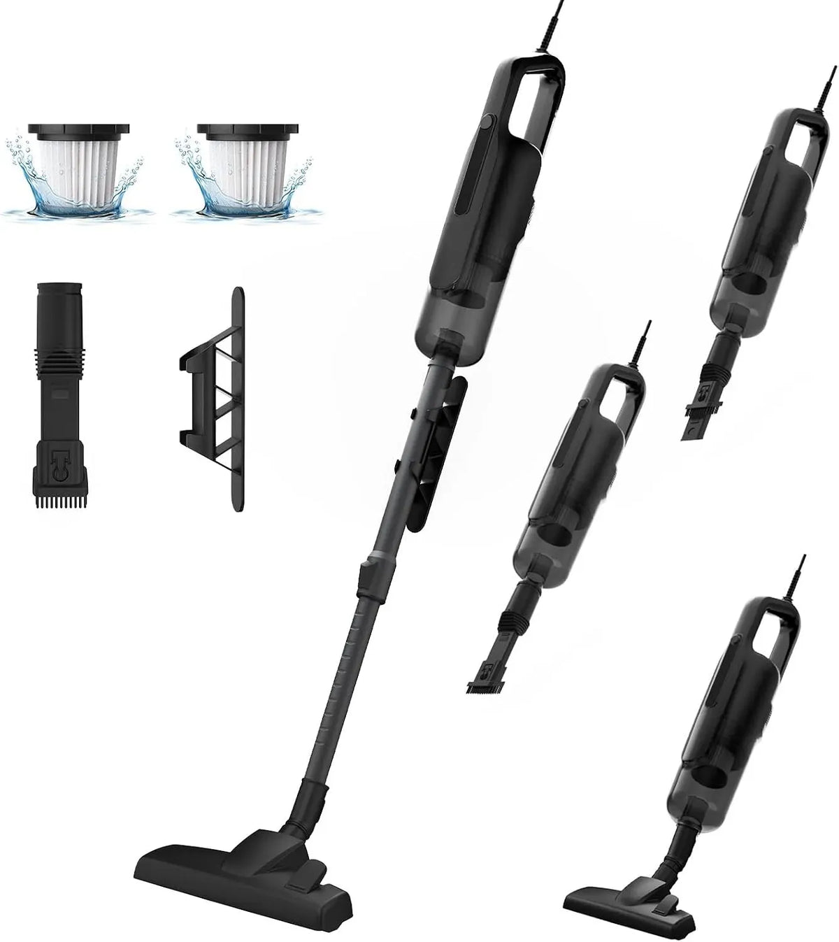 Aspirapolvere, 600 W, VersLife C8PRO, Tappeti e Tende, Filtro HEPA