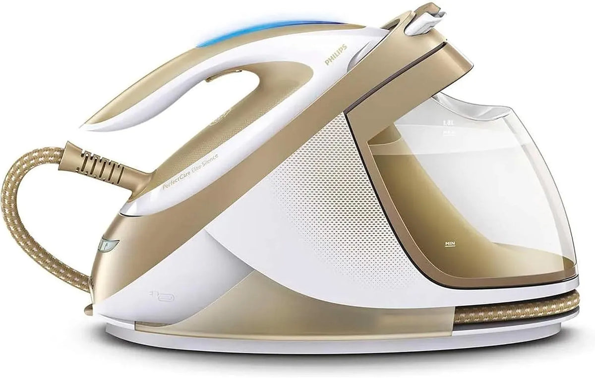 Philips GC9642/60 Bianco, PerfectCare Elite ferro da stiro a caldaia 1,8 L T-ionicGlide Oro