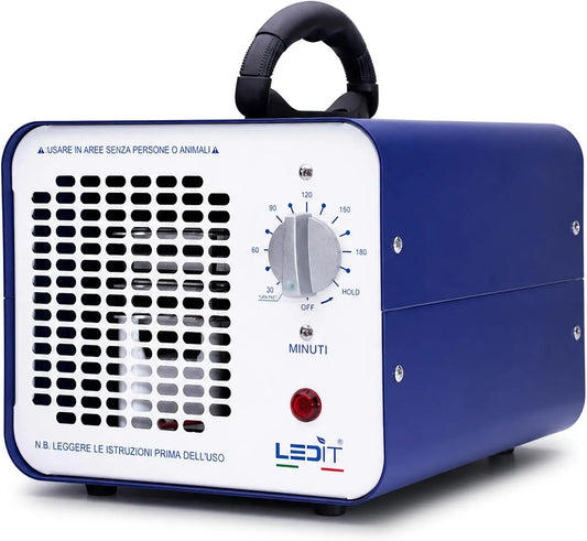 CNR 0 60000mg/h Generatore, Filtro, generatore di ozono e purificatore, 690 m, timer, professionale, LEDIT