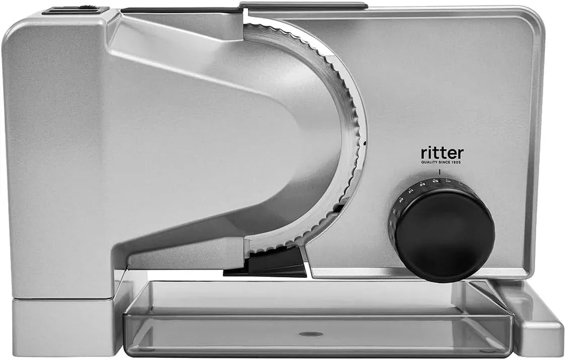 affettatrice, Motore, affettatrice per alimenti, 65 W, argento