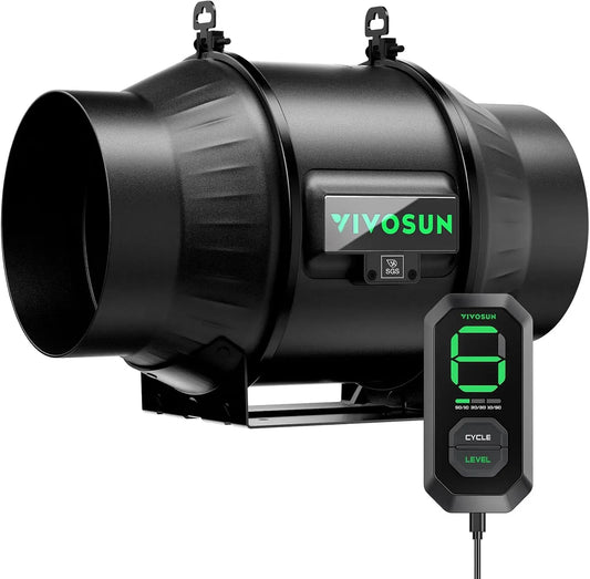 Ventilatore, 693 m³/h, VIVOSUN E12, ventola per circolazione dell'aria
