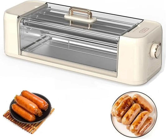 macchina per salsicce, Macchina per hot, barbecue, griglia, 500 W, per hot dog