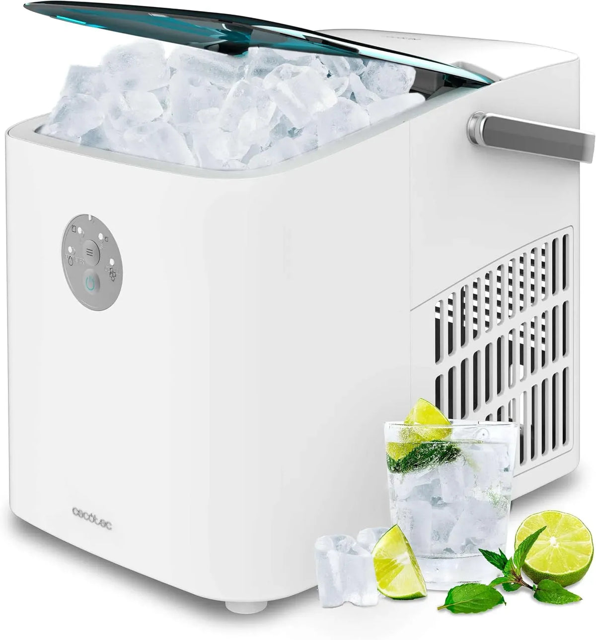 Cecotec Ice Maker, 120 W, 12 Kg, Macchina Ghiaccio 12 Kg con Finestra Chillin' Ice 1200 Go