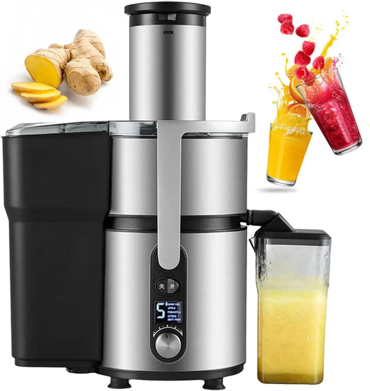estrattore di succo e spremiagrumi, 1250 W, 84 mm, professionale, acciaio inox, per Uso Domestico/Commerciale